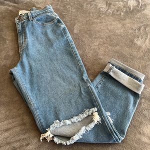 Steven High Rise Mom Jeans